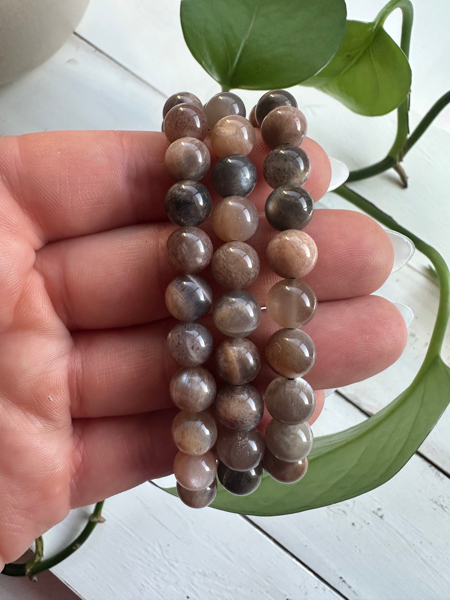 Black Moonstone Bracelets