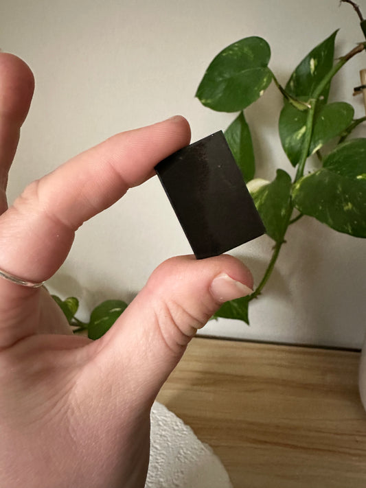 Shungite Rectangle ~ Uplifting ~ Cleanses Negative Energies ~ Amplifies