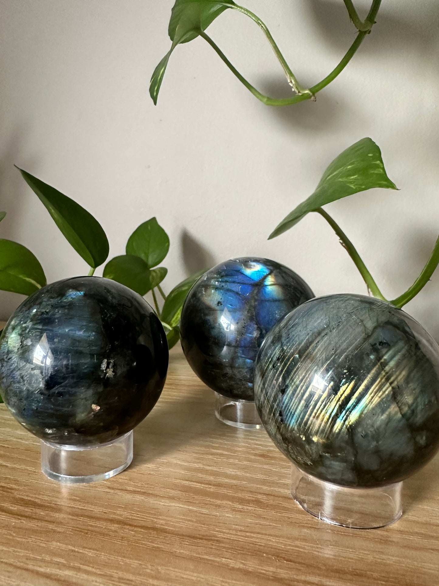 Labradorite Spheres ~ Transformation - Protection - Aligns