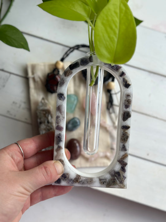 Druzy Quartz infused Plant Propagator