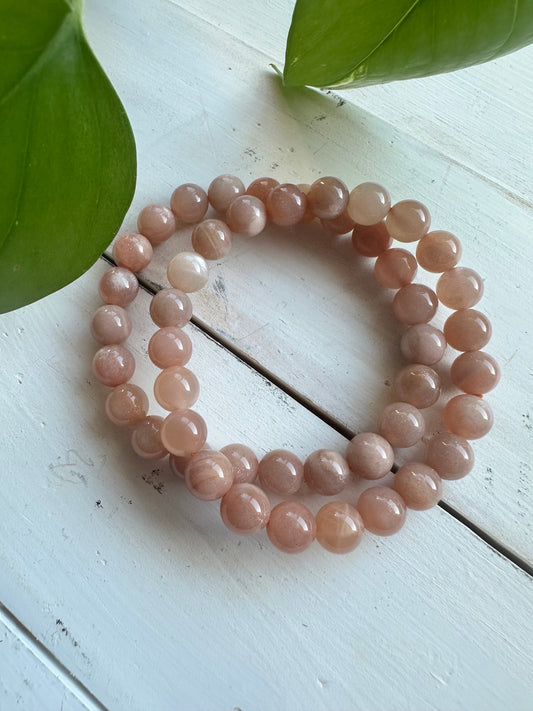 Peach Moonstone Bracelets