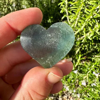 Blue Fluorite Hearts ~ Self-Expression ~ Insight ~ Serenity