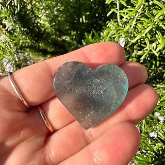 Blue Fluorite Hearts ~ Self-Expression ~ Insight ~ Serenity