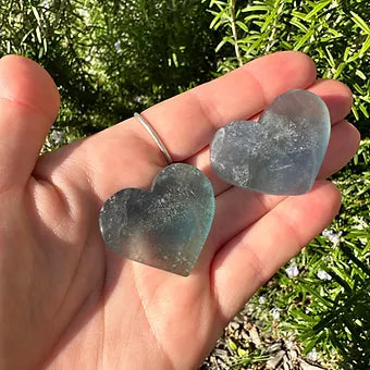 Blue Fluorite Hearts ~ Self-Expression ~ Insight ~ Serenity