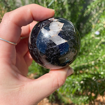 Black Tourmaline Spheres ~ Balanced ~ Inner Power ~ Grounding ~ Protection