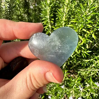 Blue Fluorite Hearts ~ Self-Expression ~ Insight ~ Serenity