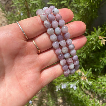 Lepidolite With Pink Tourmaline Bracelet ~ Healing ~ Nurturing ~ Awareness ~ Tranquillity