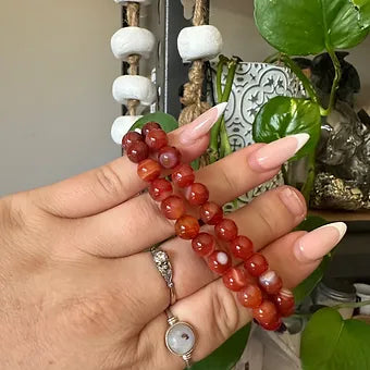 Carnelian Bracelet ~ Motivation ~ Grounding ~ Clarity