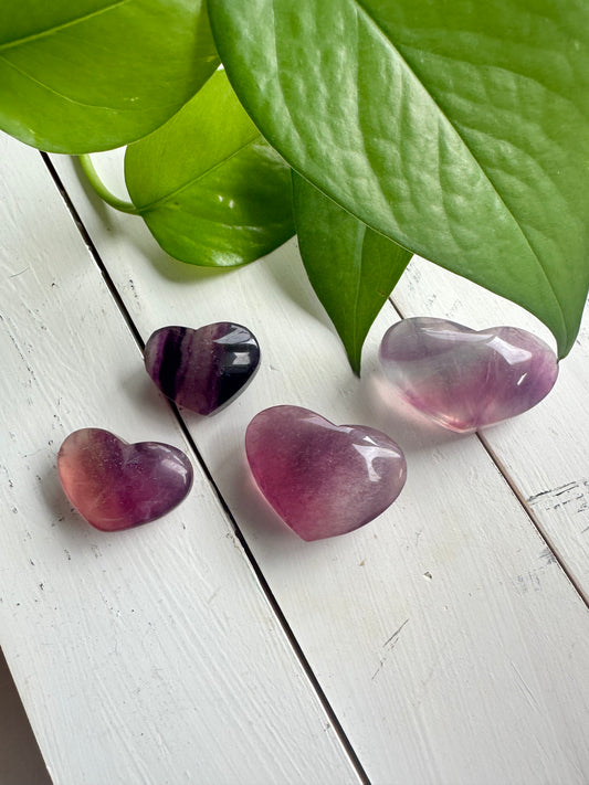 Candy Fluorite Hearts -