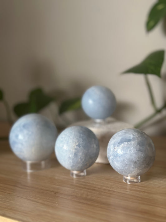 Blue Calcite Spheres ~ Growth - Mind Expansion - Soothing