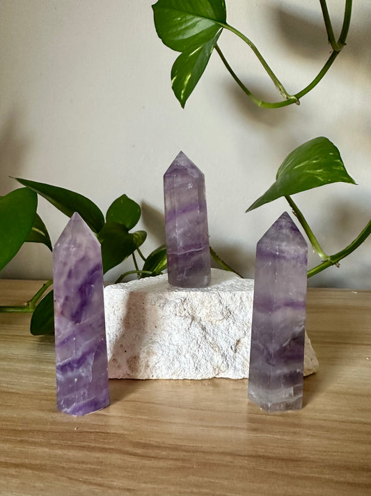 Purple Fluorite Towers