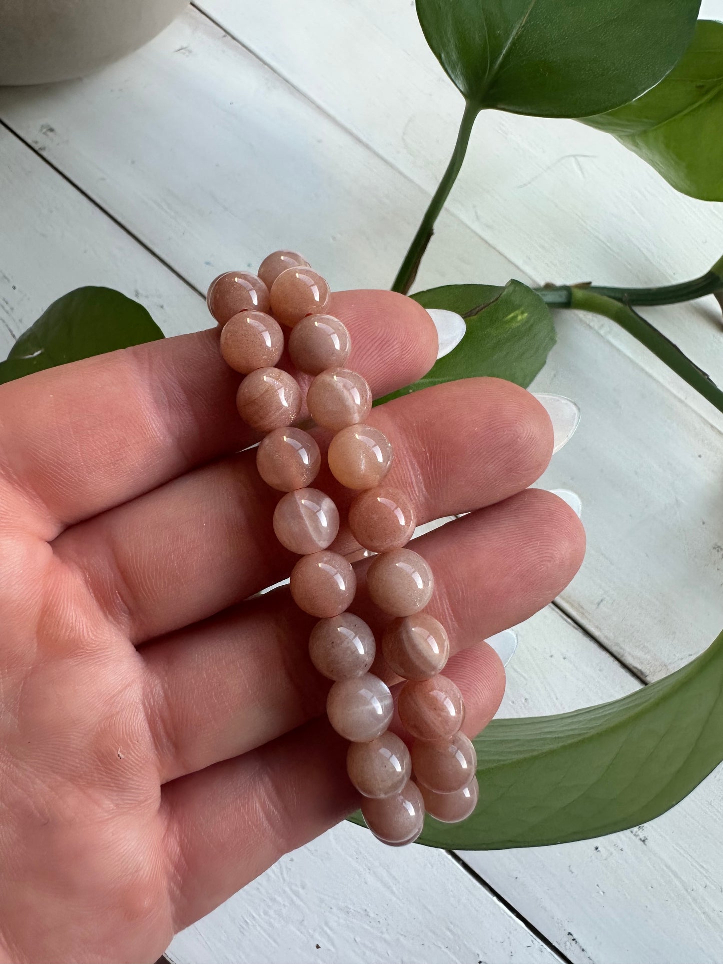 Peach Moonstone Bracelets