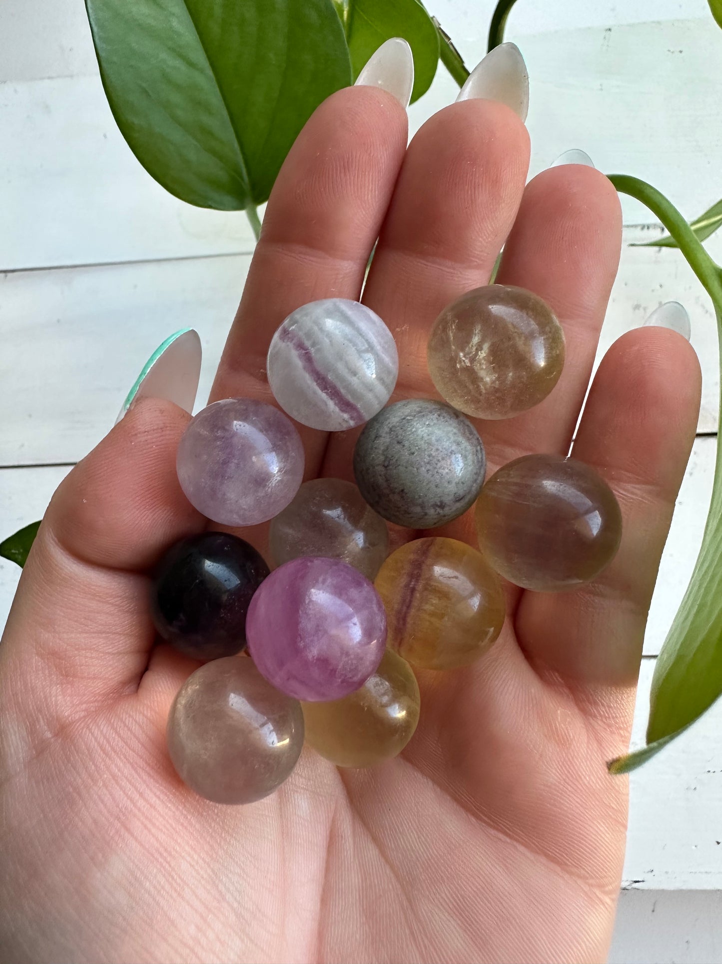 Mini Candy Fluorite Spheres