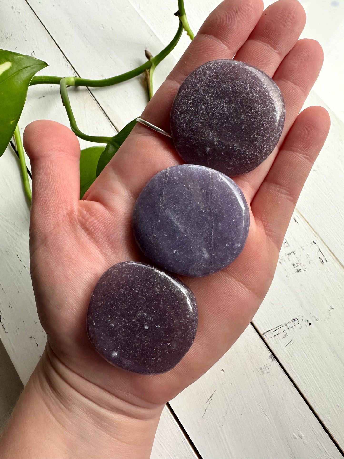 Lepidolite Palms ~ Awareness - Tranquillity - Focus