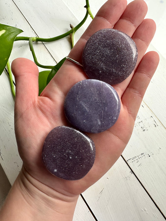 Lepidolite Palms ~ Awareness - Tranquillity - Focus