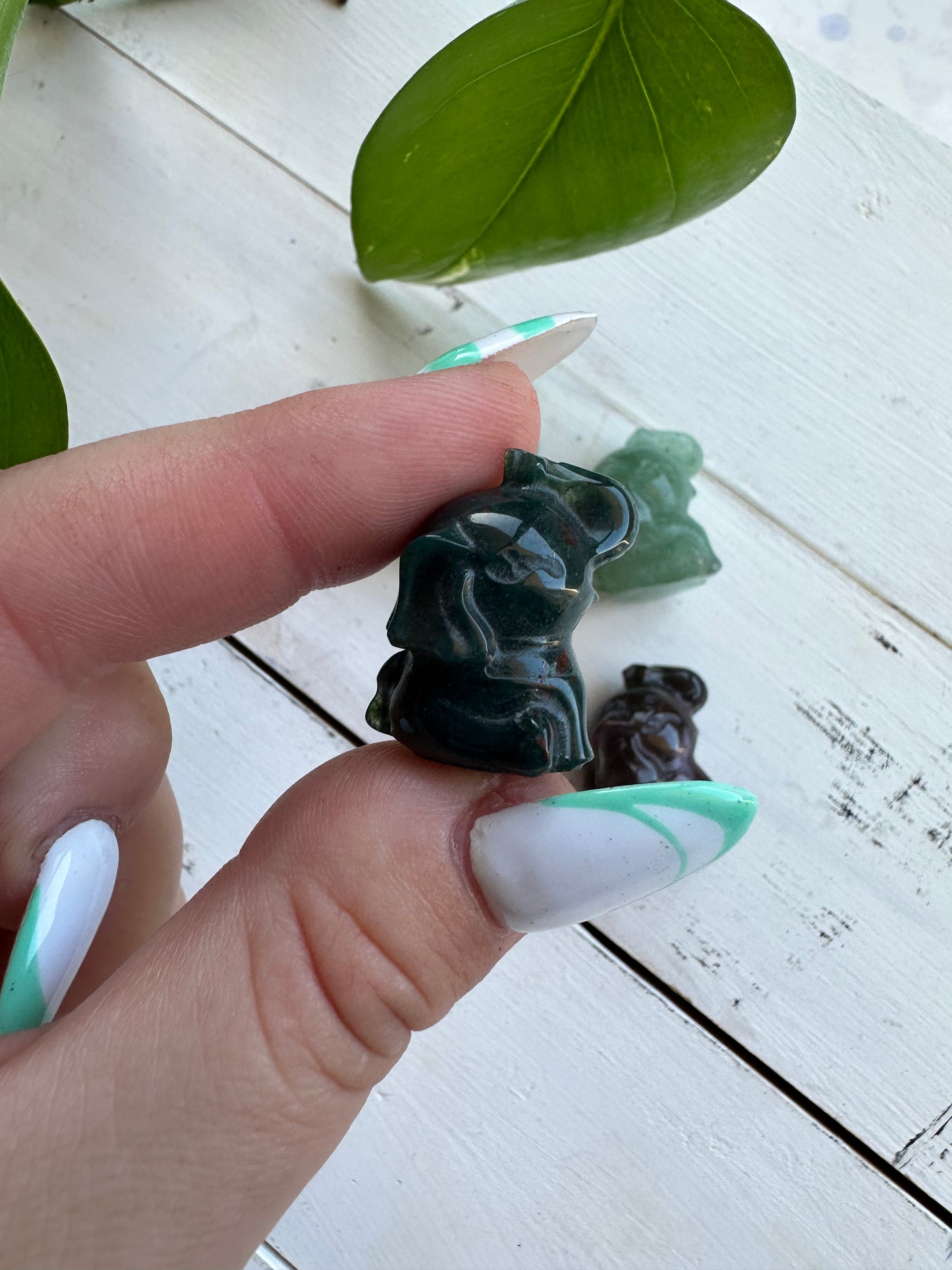 Sitting Elephant Mini Carving