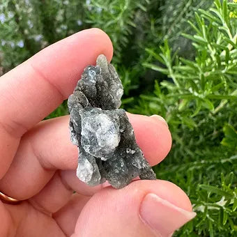 Indian Black Chalcedony with Apophyllite Specimen (A)