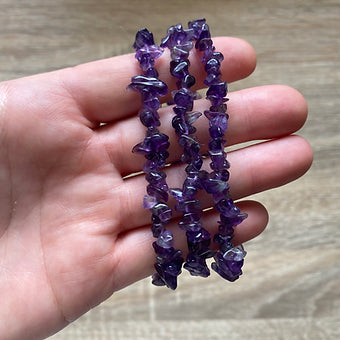 Amethyst Chip Bracelet ~ Connection ~ Purifier ~ Inner Peace