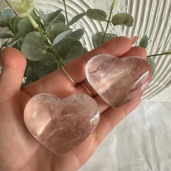 Clear Quartz Hearts ~ Harmony ~Energy~ Amplifier~ Clarity