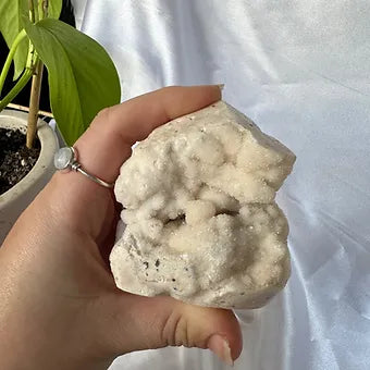 Indonesian Druzy Quartz on Chalcedony Cluster ~ Connection - Higher consciousness - Balance