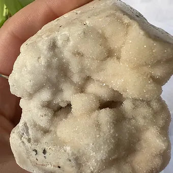 Indonesian Druzy Quartz on Chalcedony Cluster ~ Connection - Higher consciousness - Balance