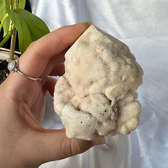 Indonesian Druzy Quartz on Chalcedony Cluster ~ Connection - Higher consciousness - Balance