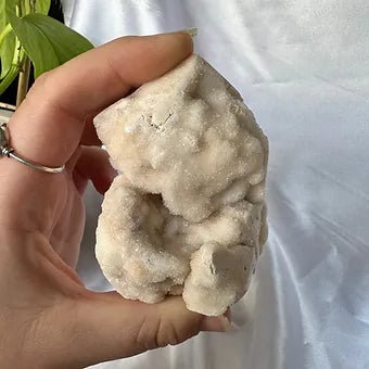 Indonesian Druzy Quartz on Chalcedony Cluster ~ Connection - Higher consciousness - Balance