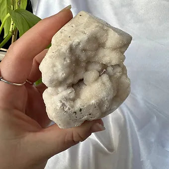 Indonesian Druzy Quartz on Chalcedony Cluster ~ Connection - Higher consciousness - Balance