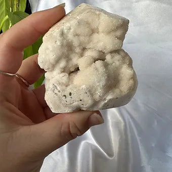 Indonesian Druzy Quartz on Chalcedony Cluster ~ Connection - Higher consciousness - Balance