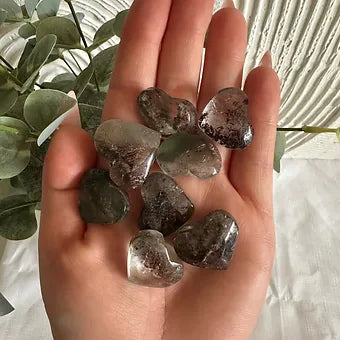 Garden Quartz Hearts ~ ~Grounding ~ Positivity ~ Clarity