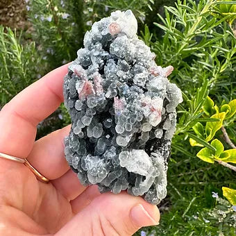 Indian Black Chalcedony with Apophyllite Specimen (No2)