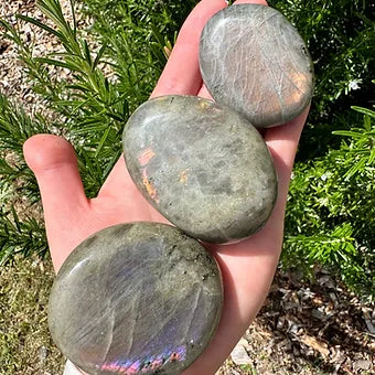 Labradorite Palms ~ Transformation - Protection - Aligns