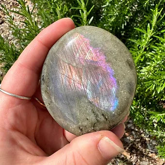 Labradorite Palms ~ Transformation - Protection - Aligns