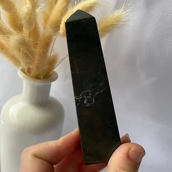 Nephrite Jade Obelisk ~ Inner Peace ~ Balance ~ Harmony ~ Abundance