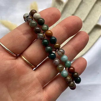 Ocean Jasper Bracelet - Self Expression - Appreciation - Emotional Healing