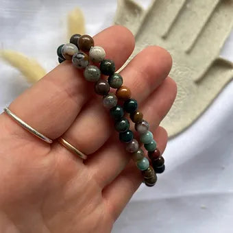 Ocean Jasper Bracelet - Self Expression - Appreciation - Emotional Healing