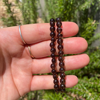 Deep Smokey Quartz Bracelet ~ Grounding - Protection - Calming