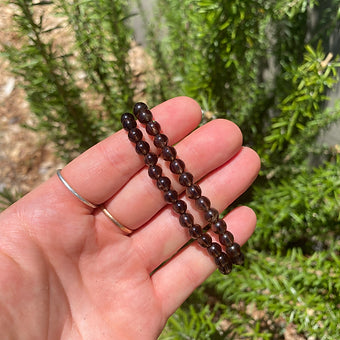 Deep Smokey Quartz Bracelet ~ Grounding - Protection - Calming